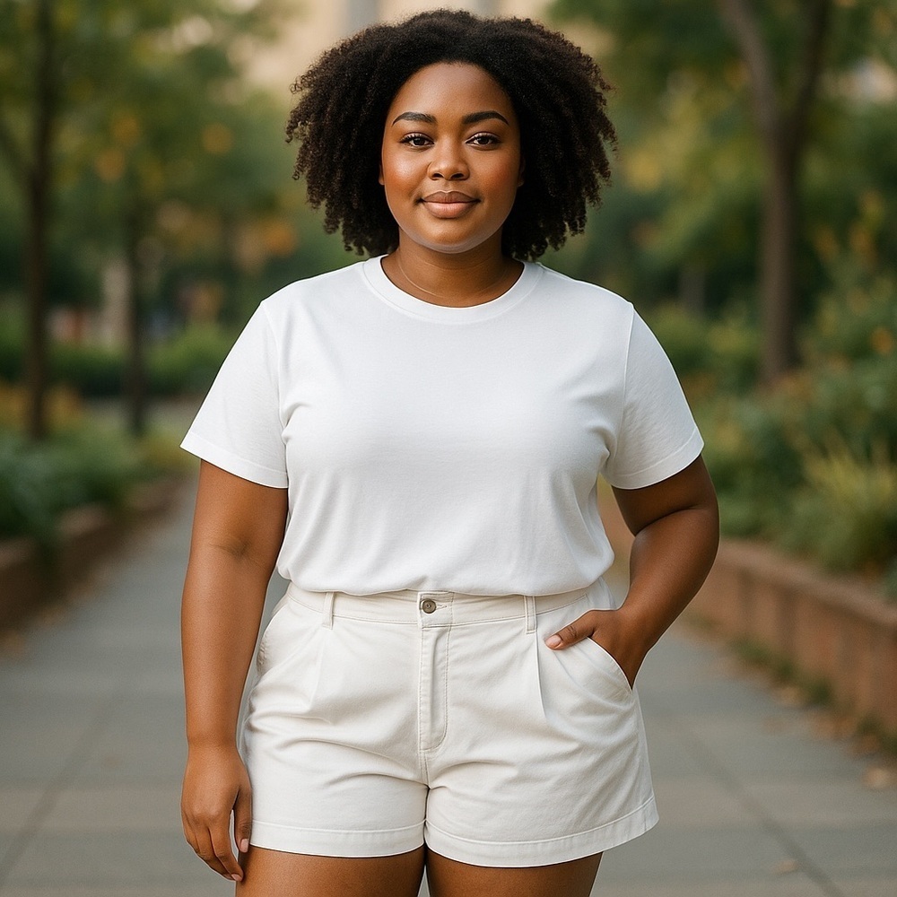 Women's White Shorts